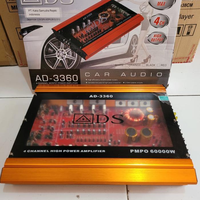 Power amplifier 4 channel mobil Merk ADS
