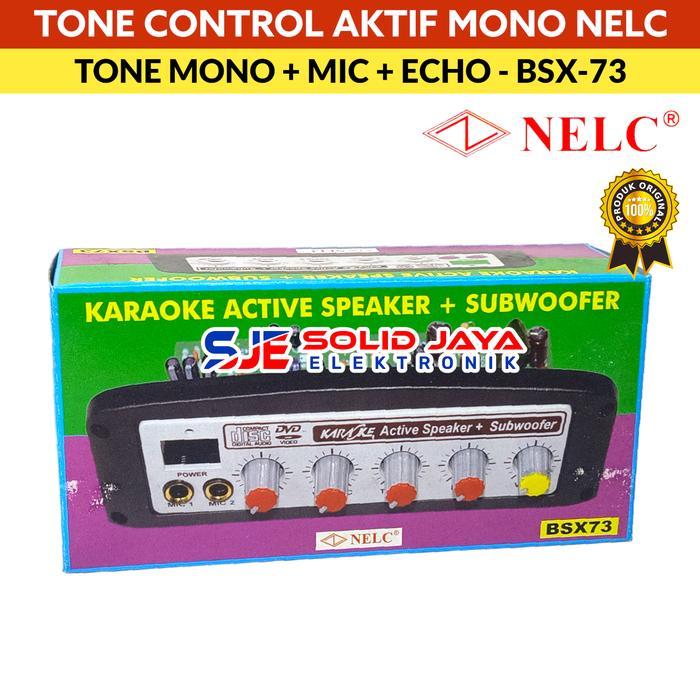 Tone Control Aktif Mono Plus Subwoofer Aktive Nelc Bsx73 Bsx-73 Bsx 73 Redy Stok
