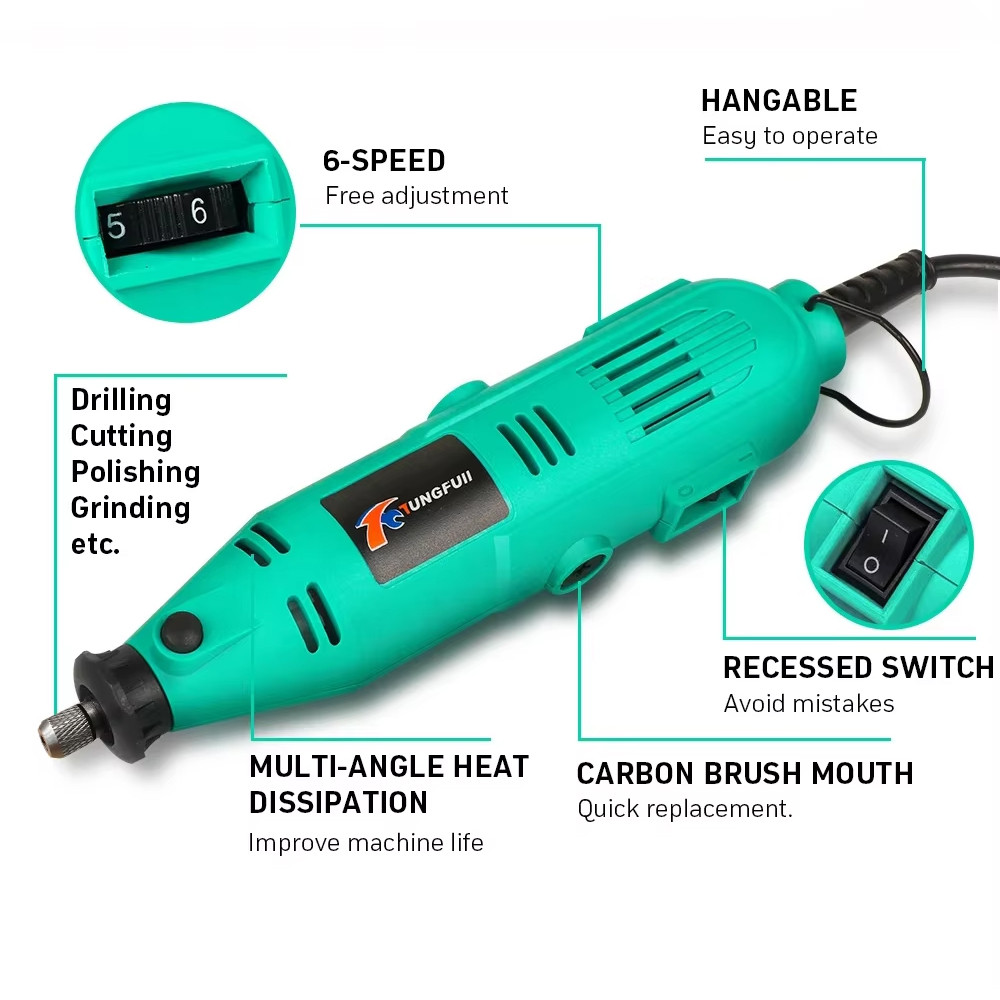 Electric Rotary Tool Mini Die Grinder Polisher Specialized Mini Drill Electric Drill Grinder with