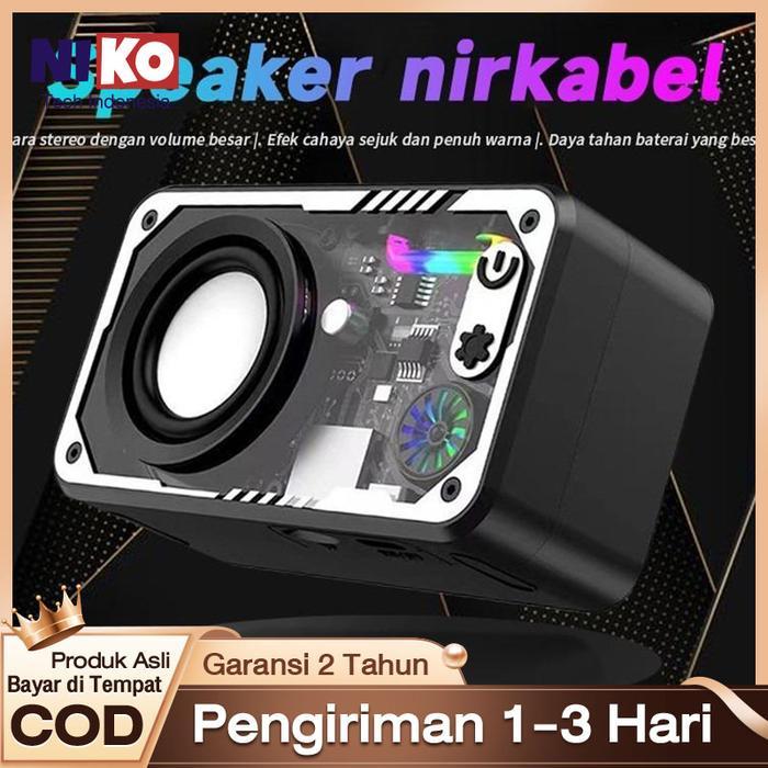 Speaker Bluetooth Cyberpunk Bluetooth Speaker Double Subwoofer Music Speaker Salon Bluetooth bt