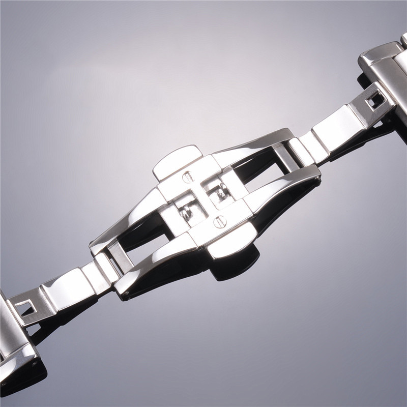 for Tissot 1853 PRS516 T91 T021 Watch Strap Solid Stainless Steel High-end Quality Watch Bracelet