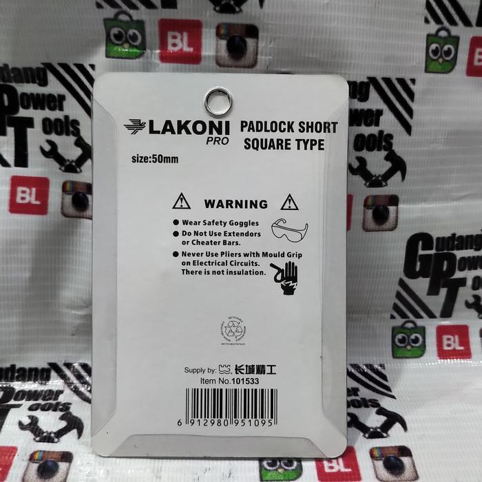 "New" Gembok Pagar Gembok Baja Solid Lakoni 50mm