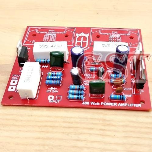 Kit Driver Power Amplifier 400W Mono Stereo Safari Sanken 400 Watt Ampli Terlaris