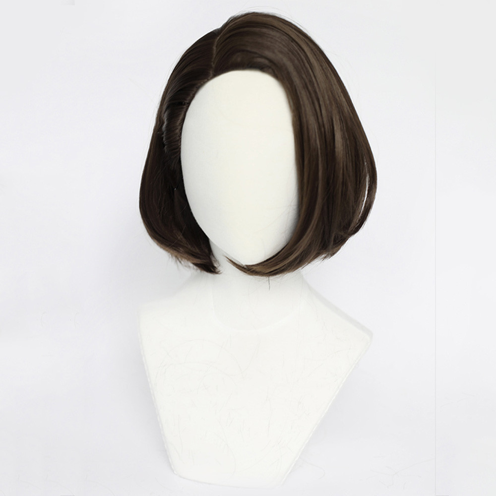 RE3 REMAKE JILL VALENTINE COSPLAY WIG BROWN BLONDE HAIR