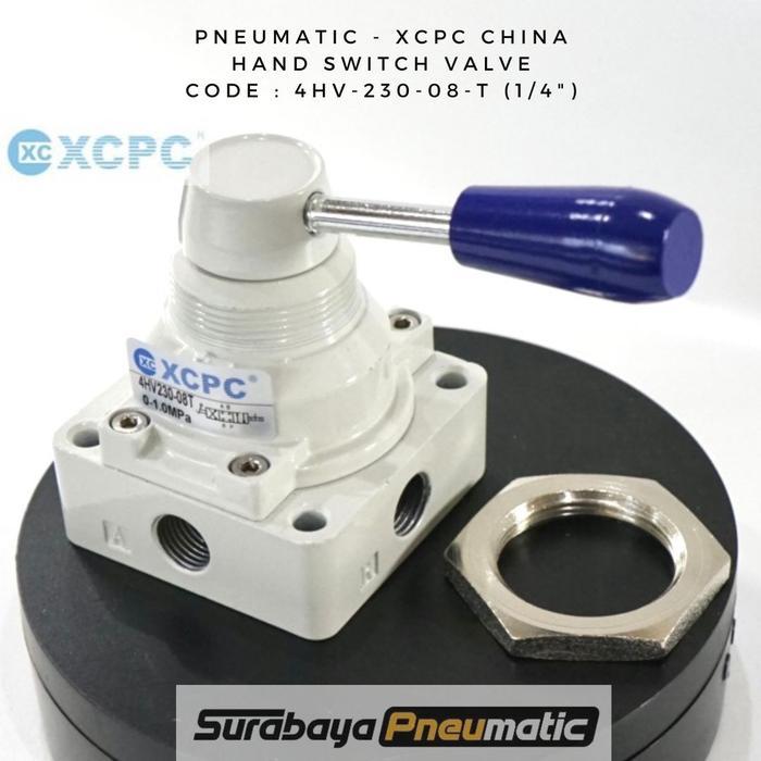 Hand Switching Valve - 4Hv-230-08-T (Drat 1/4") - Pneumatic Xcpc
