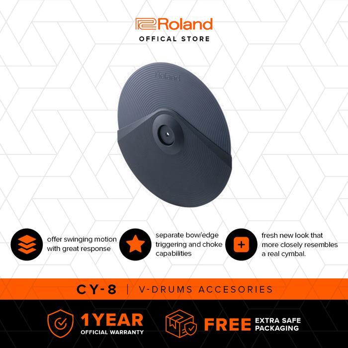 Roland CY-8 Dual-Trigger Cymbal Pad - Simbal Drum Elektrik Ganda