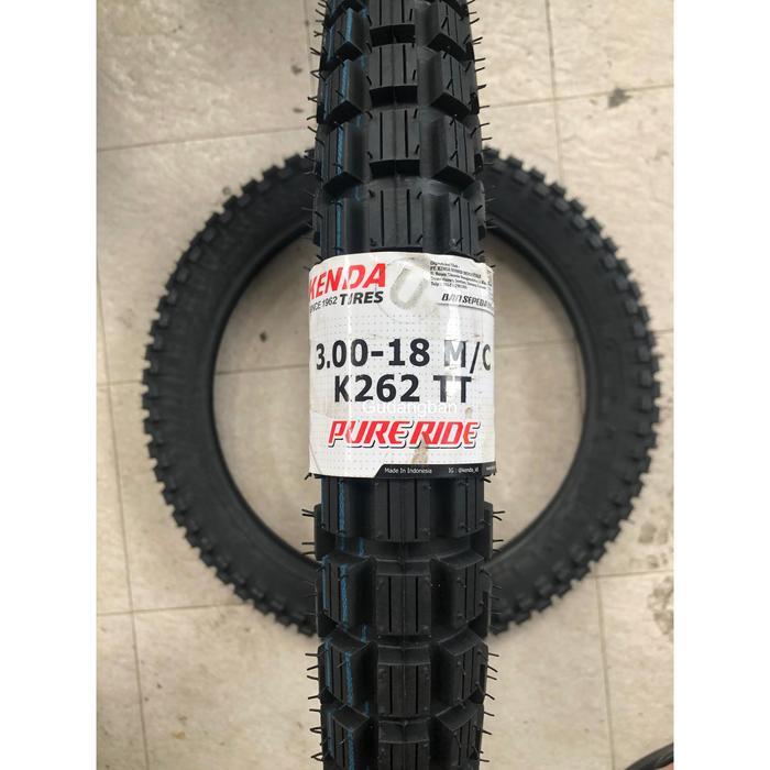 ( Tubetype ) Kenda K262 300 - 18 Tt Ban Luar Motor Trail 3.00 Ring 18