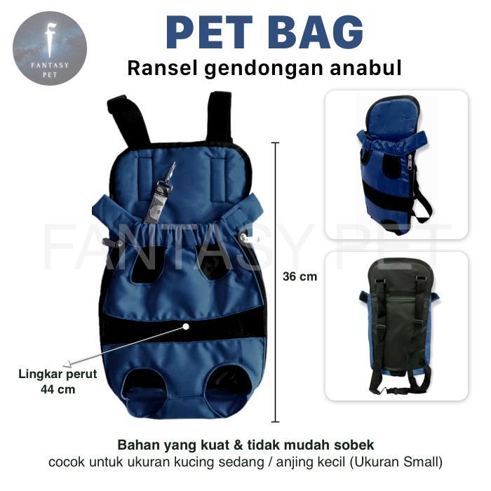 Premium Pet Bag Carrier Gendongan Ransel Anjing Kucing Original