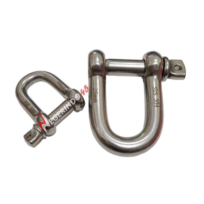 Segel D Ss 304 18Mm 20Mm 24Mm / Segel Stainless 304 / Shackle D Ss304
