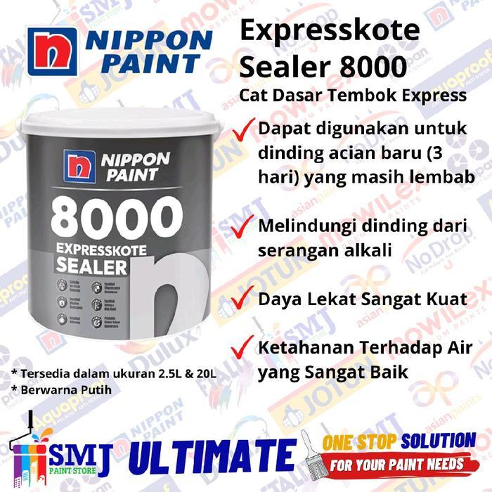 Cat Dasar Tembok Express NIPPON PAINT 8000 Expresskote Sealer 2,5L