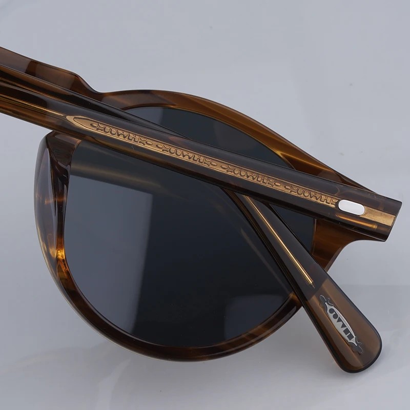 Gregory Peck Vintage Polarized Acetate Sunglasses OV5186 For Men Women Japanese Designer Eyewear