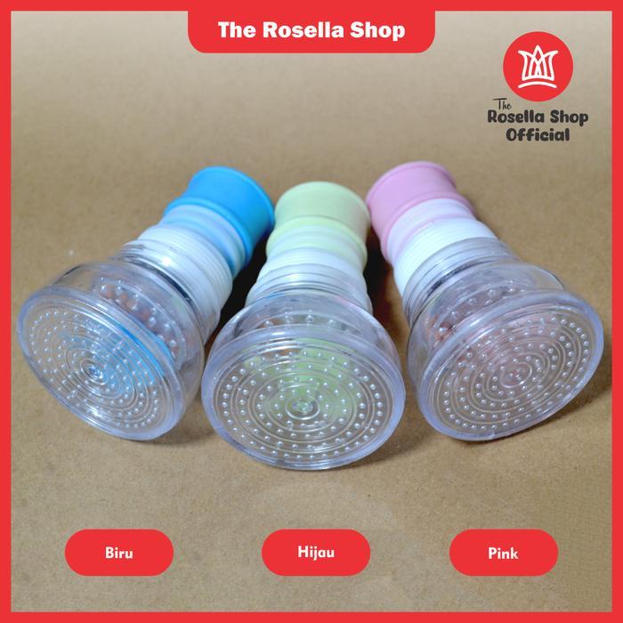 [Rosella] Mini Shower Head Biru Hijau Pink/ Sambungan Kran Air Cuci Piring Fleksibel Penyaring