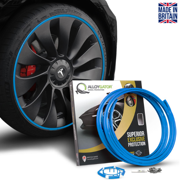 Alloygator Sky Blue Pelindung Velg Mobil RIM Protection Made In UK Original Exclusive