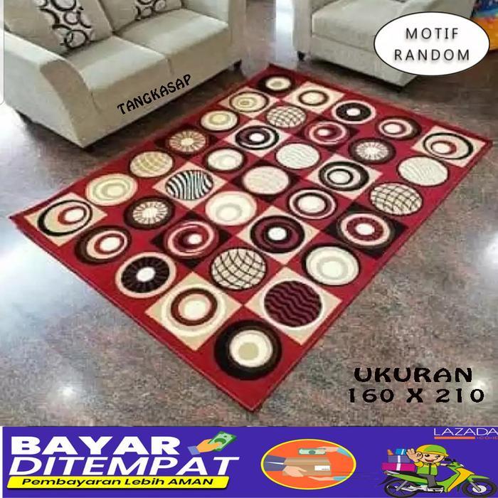 KARPET LANTAI KARPET MODERNO ASLI PREMIUM UKURAN 160 X 210 - TANGKASAP