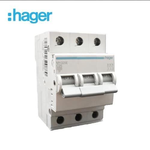Hager Mcb 3 Phase 32A 4.5Ka Sni Kualitas Schneider Domae Mu332A C32