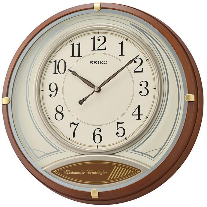 Jam Dinding SEIKO QXD215B Westminster Whittington QXD215 Brown Case