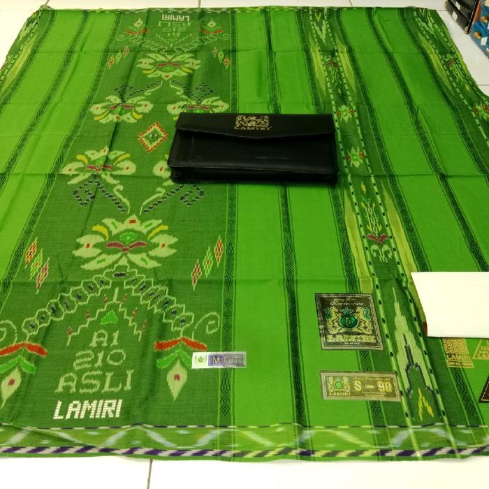Serba Serbi Sarung Tenun Lamiri Sutra Mgt Gunung Kecil Liris Songket Jahit Tengah Rapi Sutra