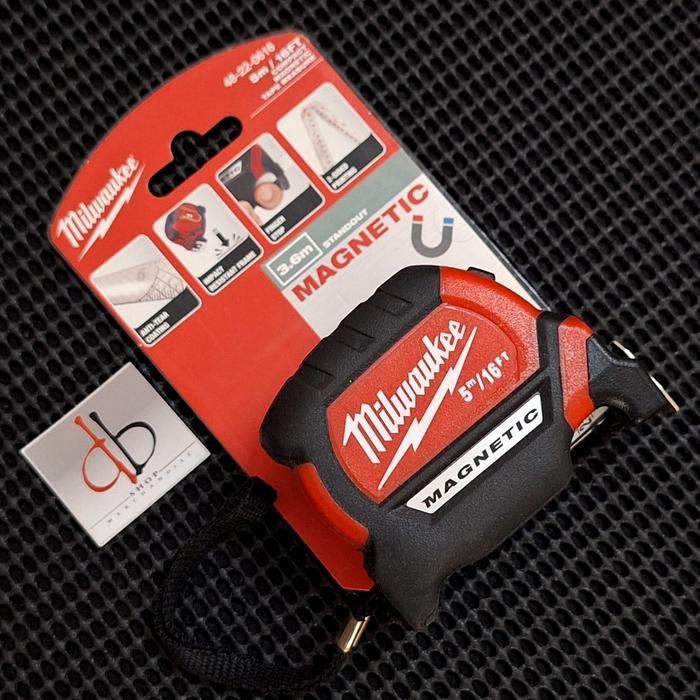 Meteran Milwaukee Compact Magnetic Tape Measure 5M/16Ft Original 48-22-0616 - Batch 2