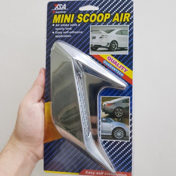 SALE mini scoop air mobil racing air flow chrome import set TERMURAH