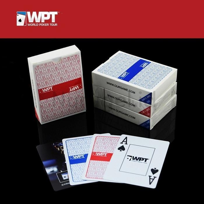 Kartu Remi Poker WPT Series Plastik PVC Waterproof Playing Card Game