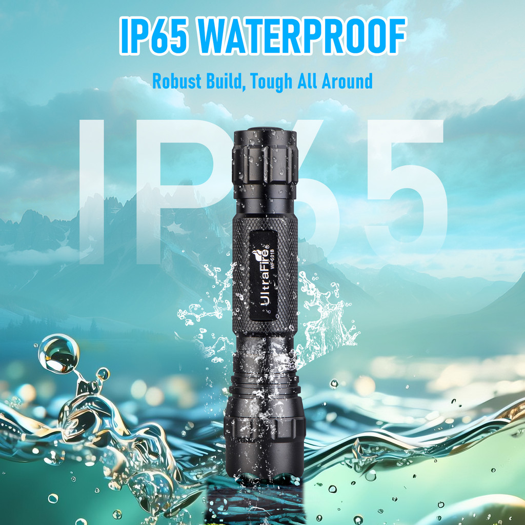 UltraFire WF-501B LED Tactical Police Flashlight 1200LM Military Torch with Duty Belt Holster