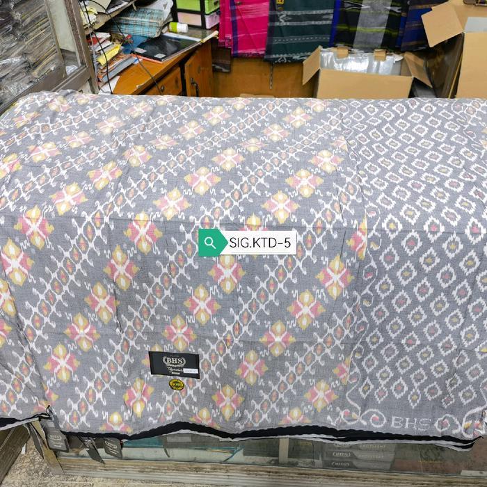 Bisa Cod - Sarung Bhs Signature Silver Ktd Kawung Sutra Mewah Elegant