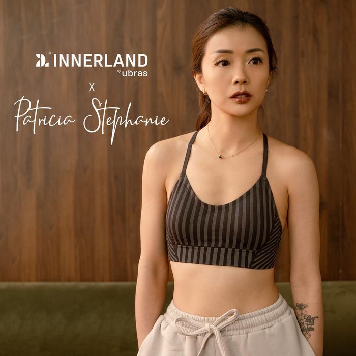 Happyfit - Ubras Innerland Sport Bra Echo Black X Patricia Stephanie / Sport Bra Olahraga Running