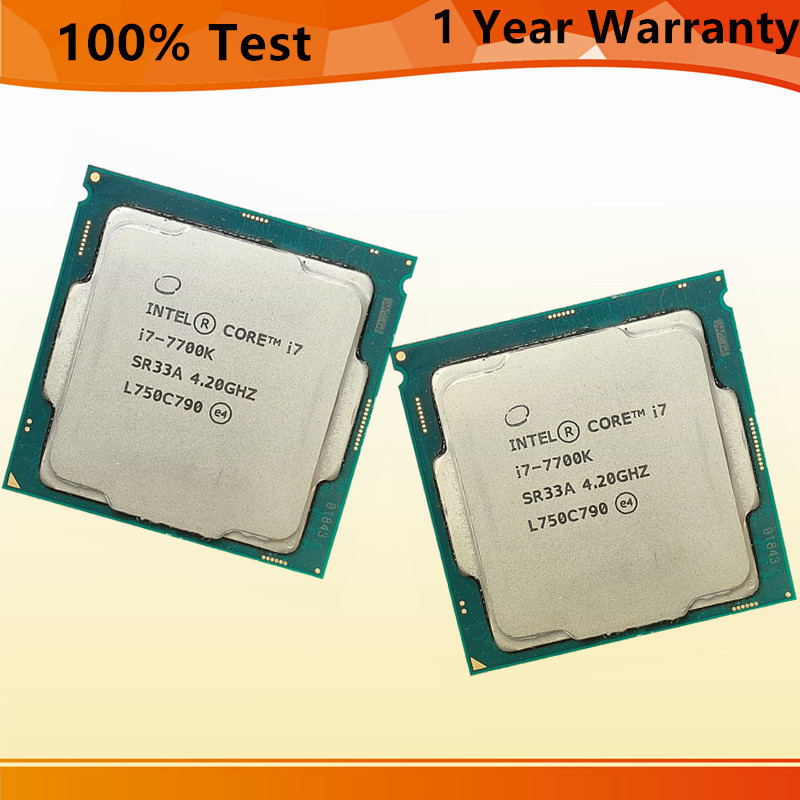 Intel Core i7-7700K i7 7700K 4.2 GHz Quad-Core Eight-Thread 8M 91W LGA 1151 CPU
