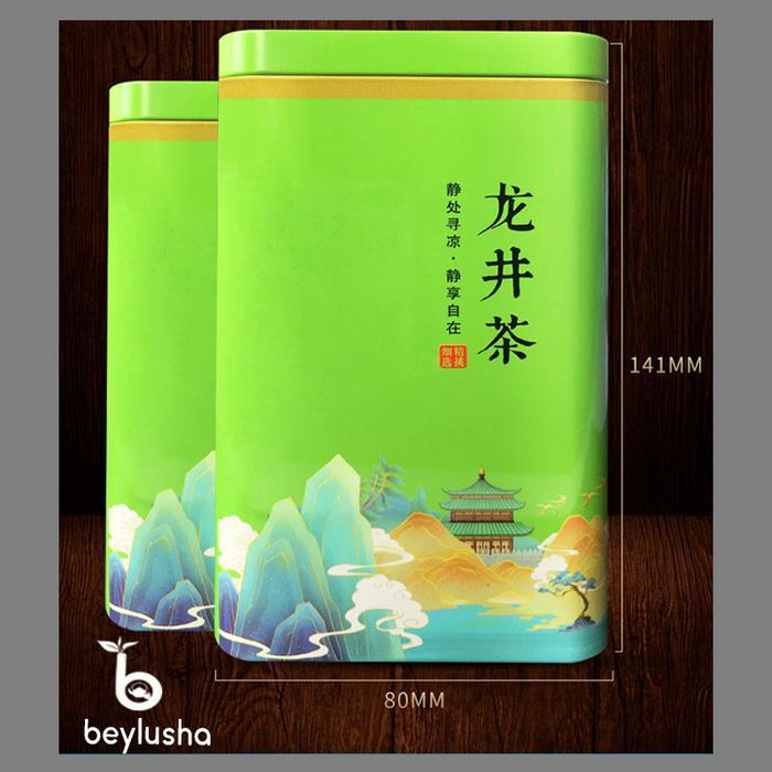 Teh Hijau Long Jing Green Chinese Tea Hangzhou 125 Gr Teh Kesehatan Aroma Segar Kuat Wangi