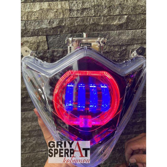REFLEKTOR LAMPU DEPAN SATRIA FU NEW FACELIFT BILED PROJIE 4 LENSA