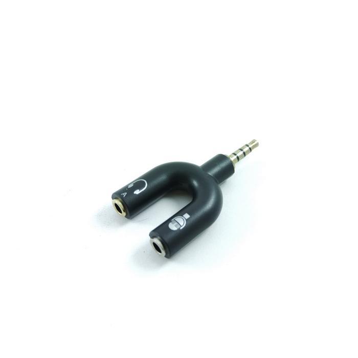Splitter Audio Mic Jack 3.5Mm Headphone Mic Ke Hp Terjamin