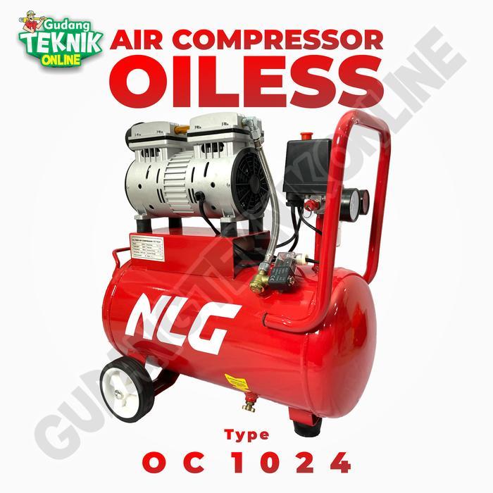 NLG Oil Less 3/4 HP Compressor ( Kompresor Angin / Listrik ) OC 1024
