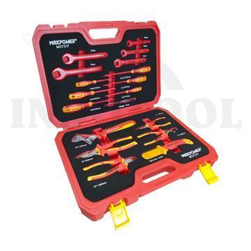 18 Pcs Peralatan Tukang Listrik Tool Set Insulated Maintenance Set MAXPOWER