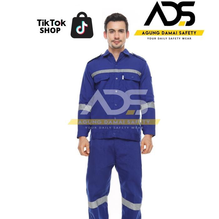Wearpack Safety Setelan Baju dan Celana / Wearpack Safety Kerja Lengan Panjang