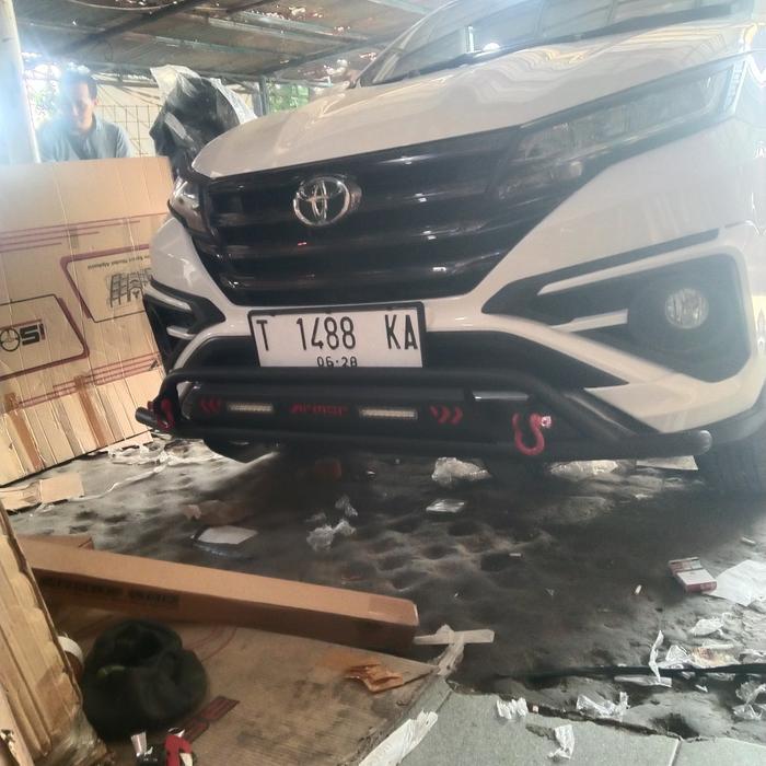 Tanduk depan mobil All new rush / all new terios 2018 - 2025 model ARMOR merek sunrise RHINO