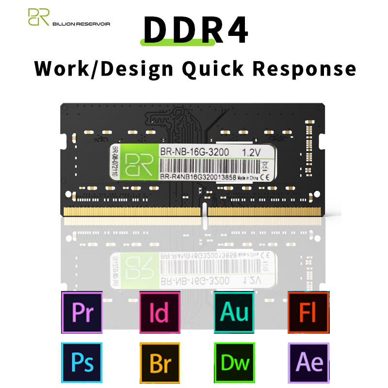 BR DDR4 Ram 32GB 16GB 3200MHz Memoria Ram Notebook DDR3 DDR4 Laptop Memory Ram Sodimm Laptop Memory