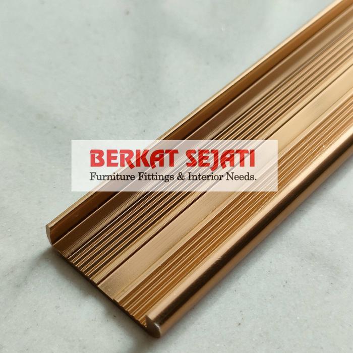 Profil Lis List Edging Frame Aluminium Alumunium EA 19 GOLD MIRROR 3 Mtr .