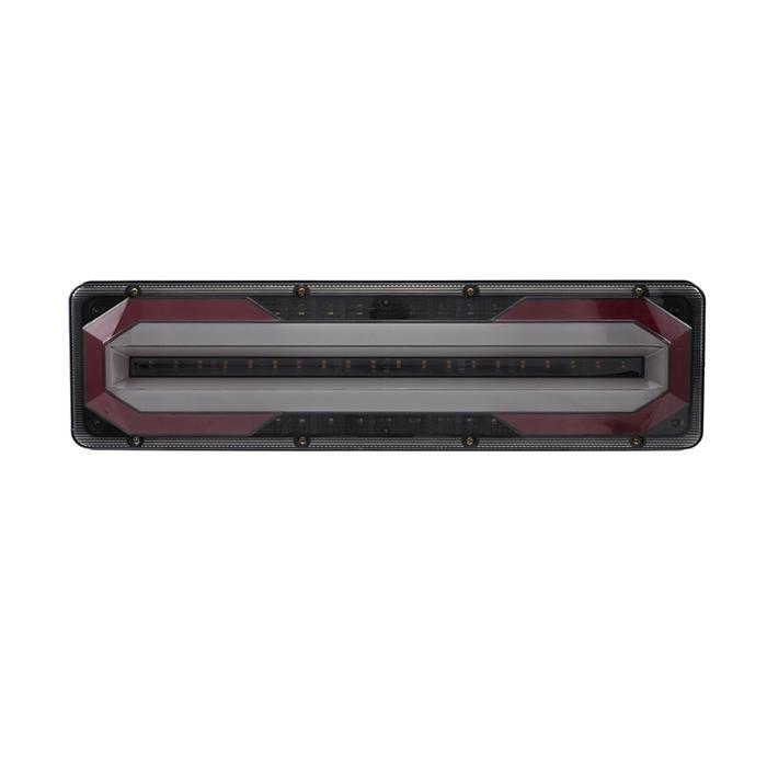 SEPASANG Stop Lamp Truk 12-24 Volt Senja Nyala Rgb Rem Kedip Model Kotak 366