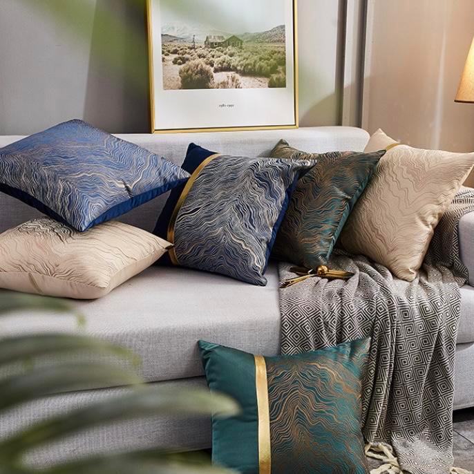 SARUNG BANTAL Sofa Cover Pillow Luxury Aesthetic list gold mewah