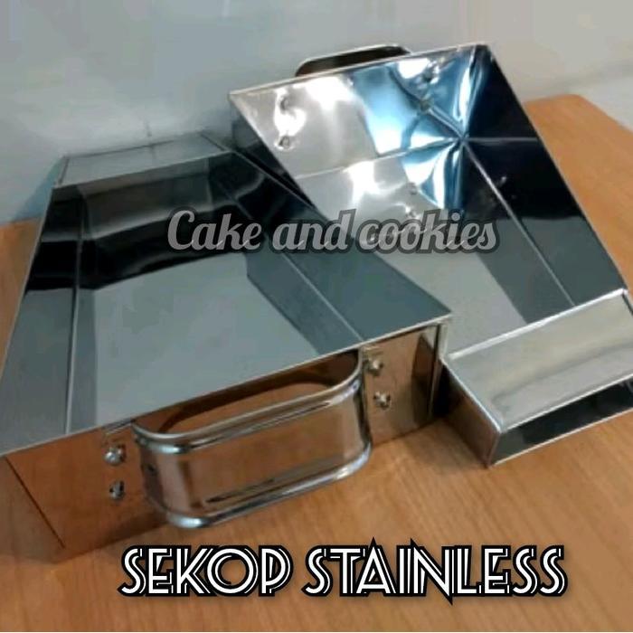 Sekop Stainless Sekop Corong Shihlin Pengki Chicken Crispy Bahan Stainless Sekop Chicken Frozen
