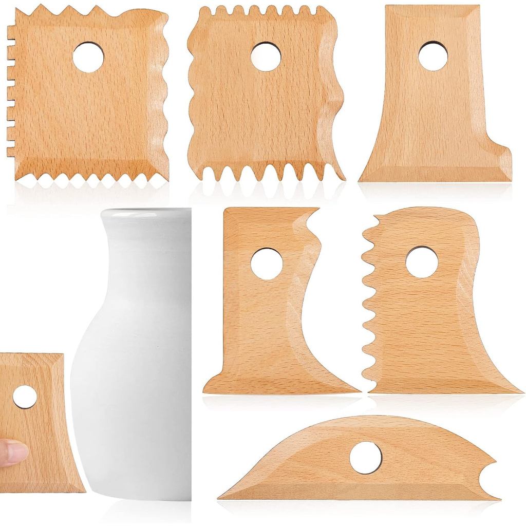 Pottery Tools Pottery Foot Shaper Tools Pottery Trimming Tools Pottery Profile Rib for Carving Clay 