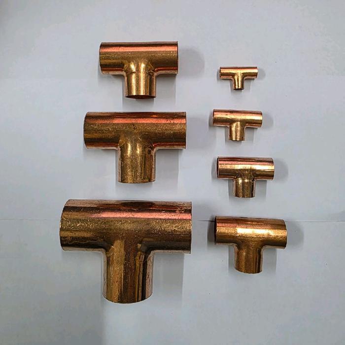 Tee Tembaga 3/8" Copper Tee 3/8" Sambungan Pipa Tembaga Fitting Pipa Tembaga Terjamin