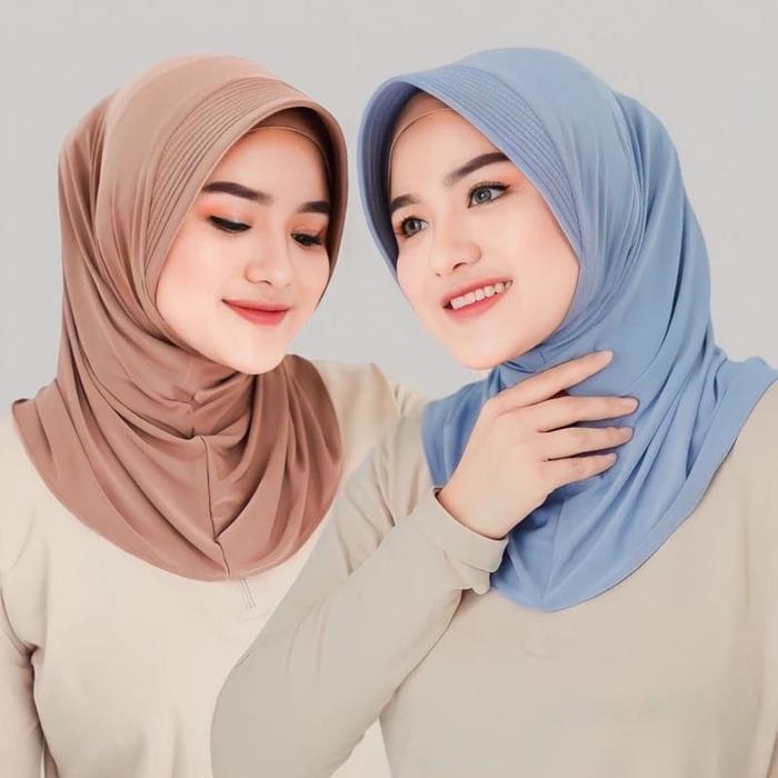 Hijab Sport Olahraga Hijab Instan Premium Jilbab Sport Simple & Adem