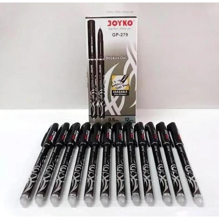 "New" (12pc) pen gel bisa dihapus / pulpen erasable / bolpen hapus lucu fancy ODEMEI