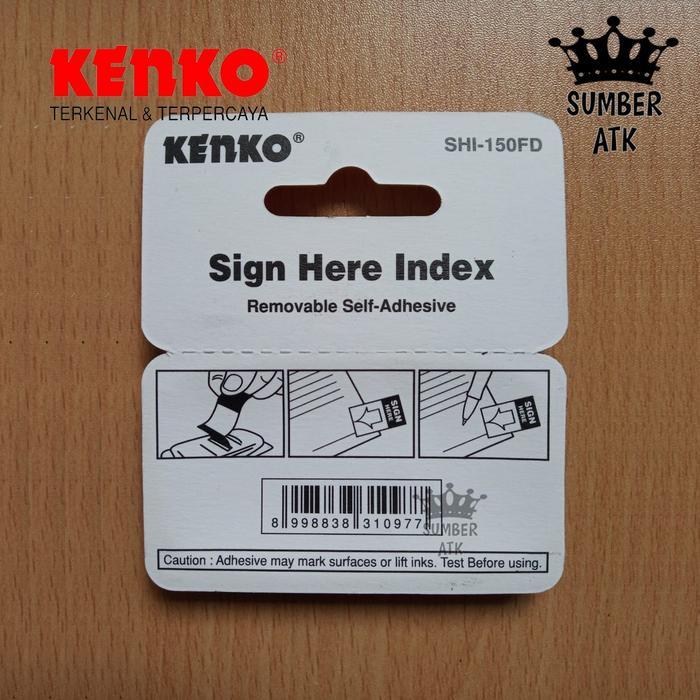 "New" Sign Here Index Kenko SHI-150FD / Penanda Kertas
