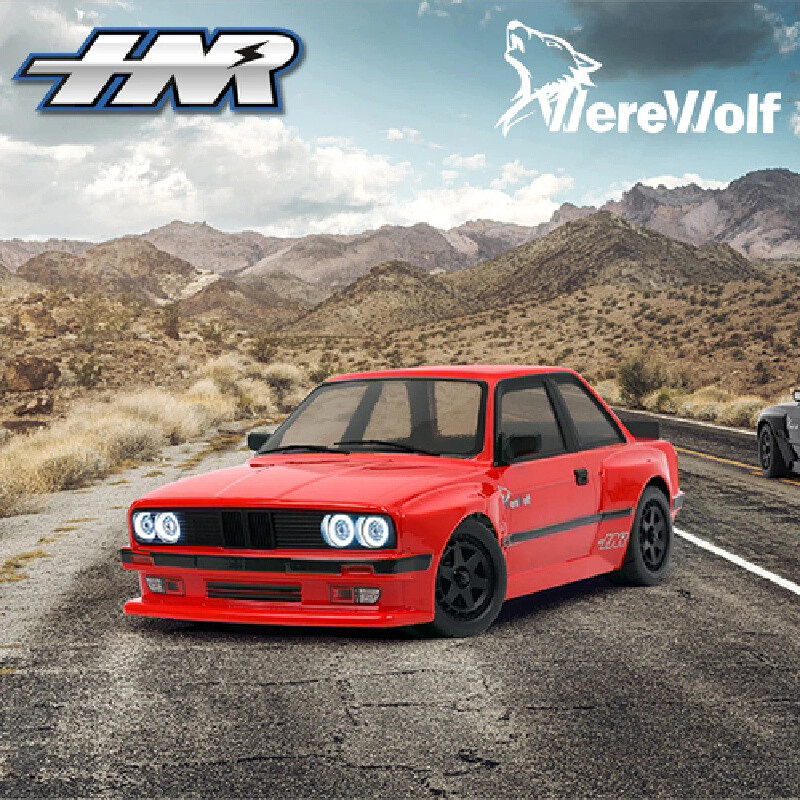 Mobil RC HNR H9803 Werewolf 1/10 2.4G 4WD Brushless untuk Drift dan Balap On-Road dengan Remote Cont