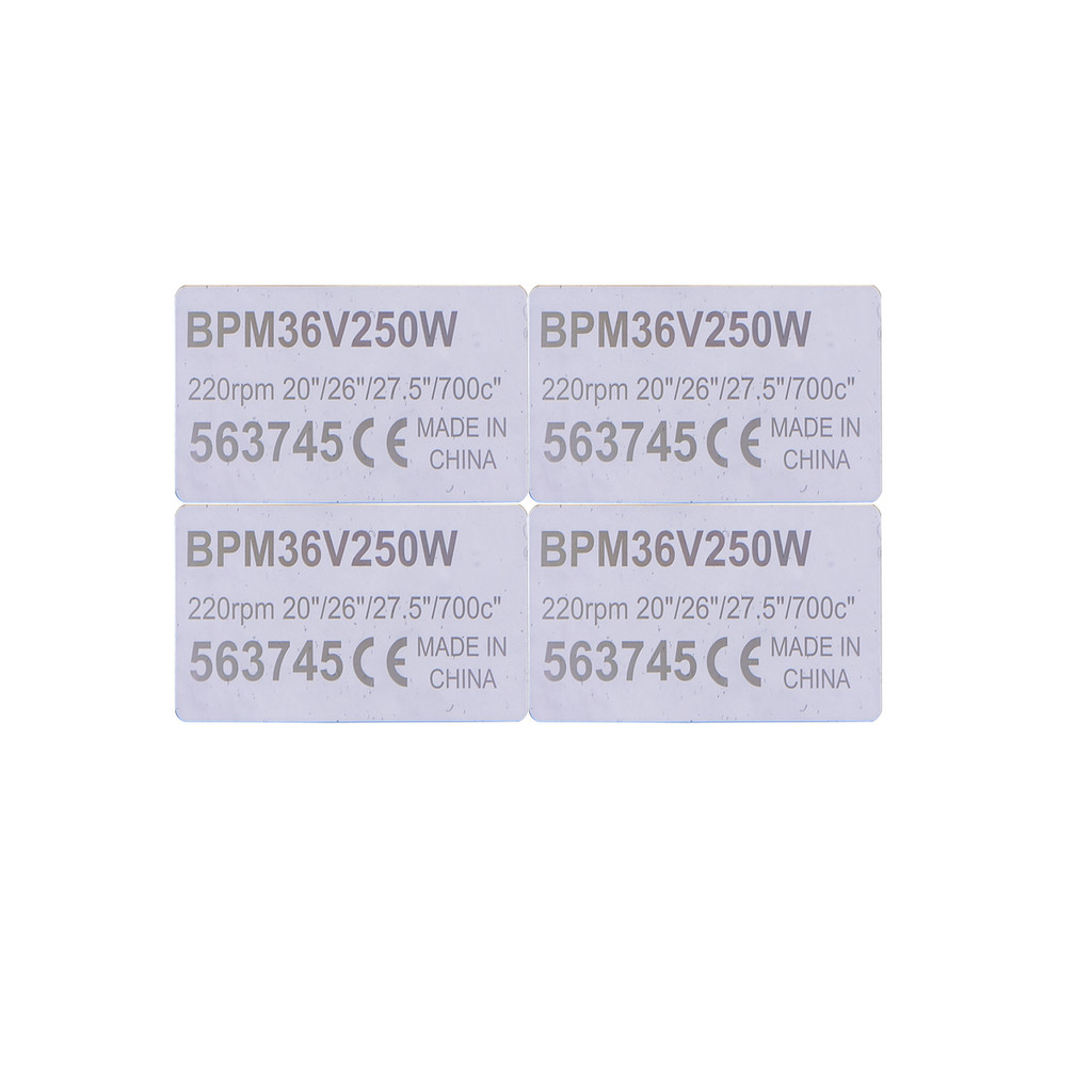 36V 250W Mid Drive Motor Sticker Electric Bicycle Conversion Kit Sticker for HUB Wheel Dirve eBike M