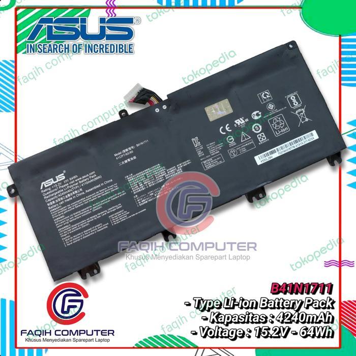 Baterai Asus ROG GL503GE GL503 GL503V GL503VM GL703V GL703GE B41N1711