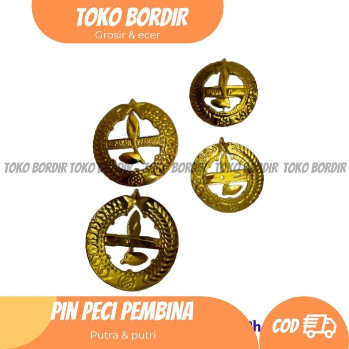 Pin peci pembina pramuka / tanda peci pembina pramuka