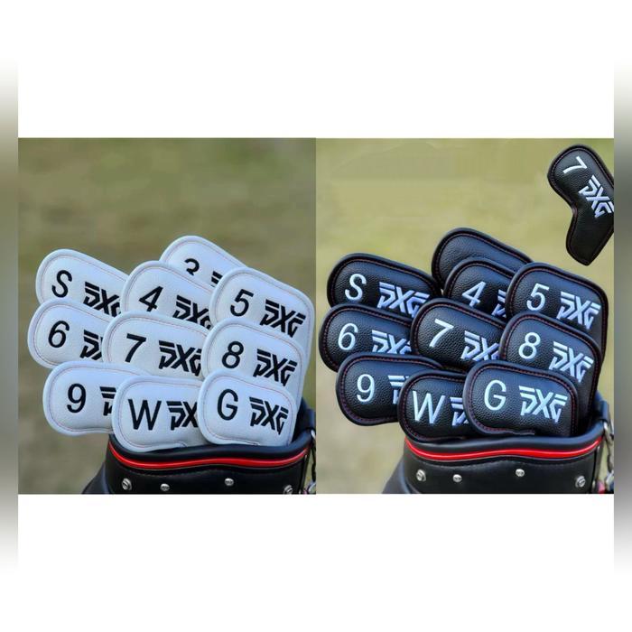 PXG Golf Iron Set Headcover Premium PU Sarung Pelindung Stik Golf Iron PXG Leather